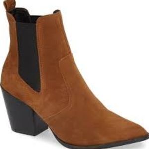 Steve Madden Patricia Chelsea Boot - Chestnut Suede
